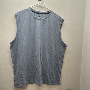 Mack Weldon Mens Sleeveless Tank Top Blue Size XXL Gym Performance
